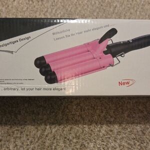 Pink Triple Barrel Hair Waver 32 Inch Extra Large- Hair Styling Tool